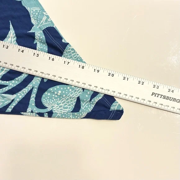 Belle Kim Gravel Blouse XL Flared Sleeve Floral VNeck Boho Indie Coastal Grandma - Picture 7 of 8